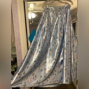 Classy blue floral skirt